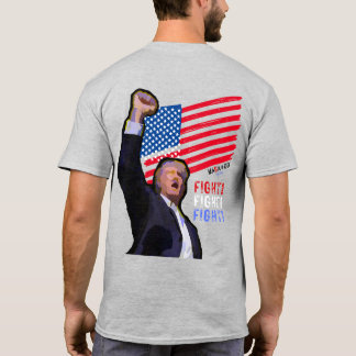 MAGA 'Merica FIGHT Pop Art Trump  T-Shirt