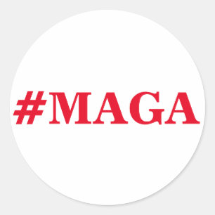 #MAGA Sticker, Make America Great Again. Classic Round Sticker