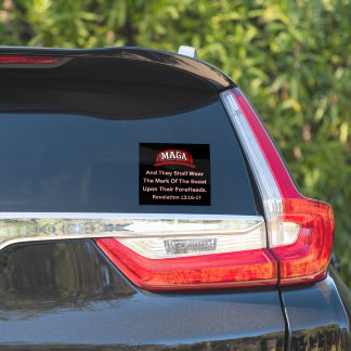 MAGA Window Decal – Revelations 13:16-17 Sticker