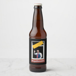 MAGADonald's Trump 2024 Beer Bottle Label