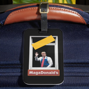 MAGADonald's Trump 2024 Luggage Tag