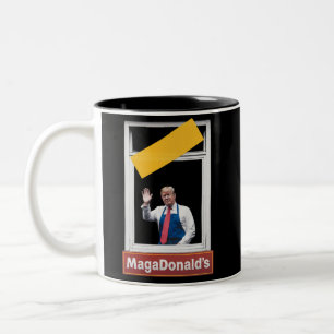 MAGADonald's Trump 2024 Two-Tone Coffee Mug
