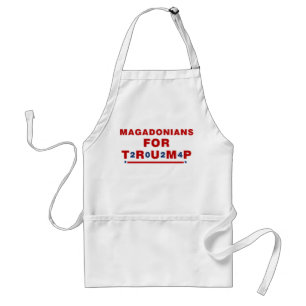 Magadonians For Trump 2024 Red Blue Star Standard Apron