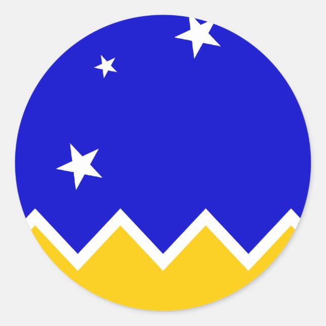 Magallanes, Chile, Chile Classic Round Sticker (Front)