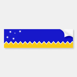 Magallanes Patagonia/Patagonian Flag. Chile Bumper Sticker