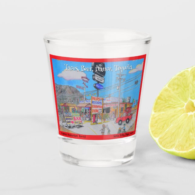 Magana's Shot glass (Front)