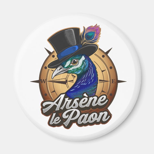 Magazine color "Arsène le Paon" Magnet (Front)