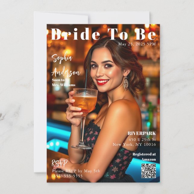 Magazine Cover Bride To Be-Invitation Invitation (Front)