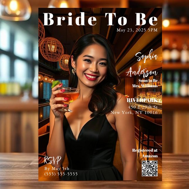 Magazine Cover Bride To Be-Invitation Invitation (Magazine Cover Bride To Be-Invitation Invitation)