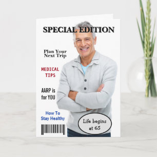 Magazine Cover For 65th Birthday Card