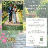 Magazine Cover Garden Wedding 
