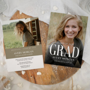 Magazine Cover Graduation  Invitation