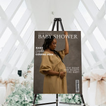 magazine cover photo Baby shower welcome