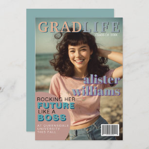 Magazine Cover Photo Graduation Announcement
