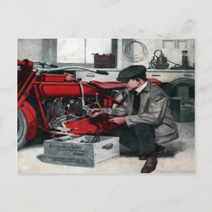 Magazine Cover Postcard From 1919 [dark tone]