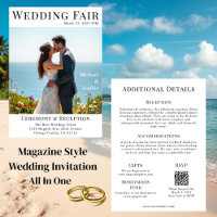 Magazine Cover Wedding at the Beach