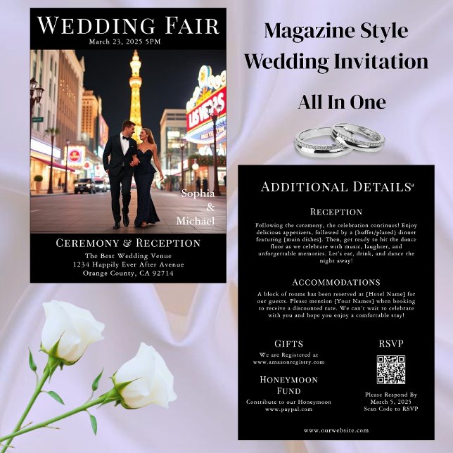 Magazine Cover Wedding Invitation (Magazine Cover Wedding Invitation)