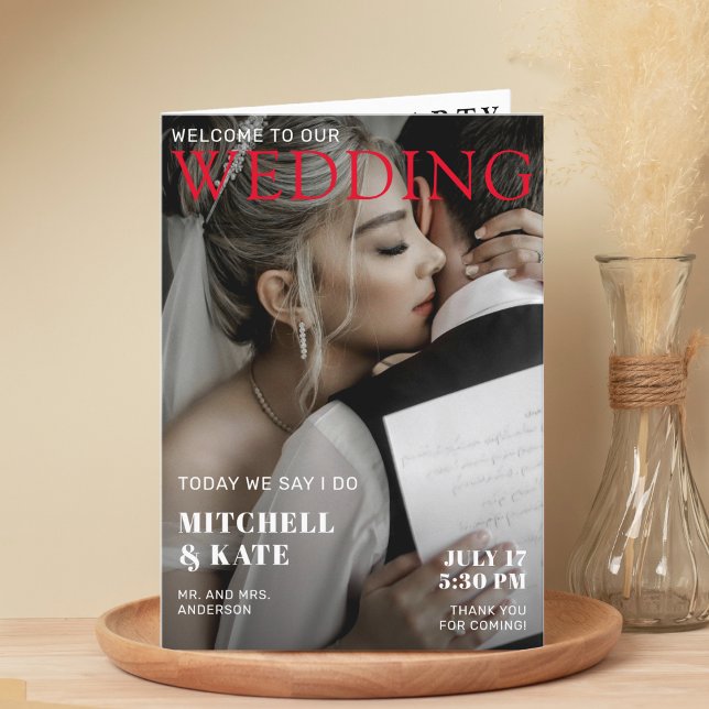 Magazine Cover Wedding Program (Magazine Cover Wedding Program
)