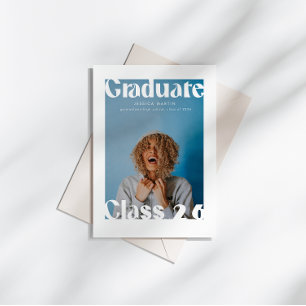 Magazine Inspired Cover Bold Grad Announcement