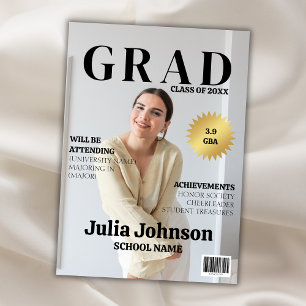 Magazine Modern Photo 2024 Graduate Graduation Announcement