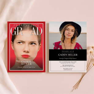 Magazine Newspaper Graduation Invitation
