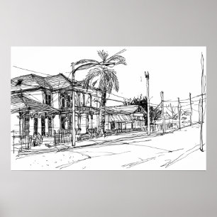 Magazine Street, New Orleans Poster