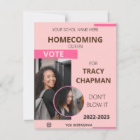 Magazine Vote Homecoming Queen Flyer Template