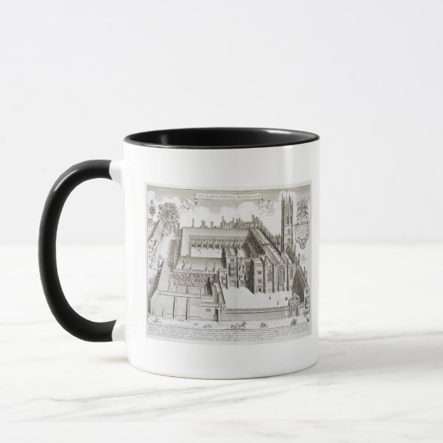 Magdalen College, Oxford, from 'Oxonia Illustrata' Mug (Left)
