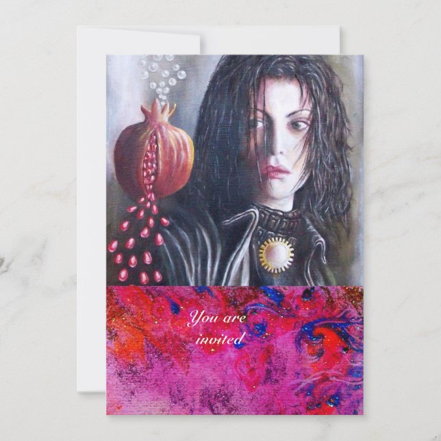 MAGDALEN gem red Invitation (Front)