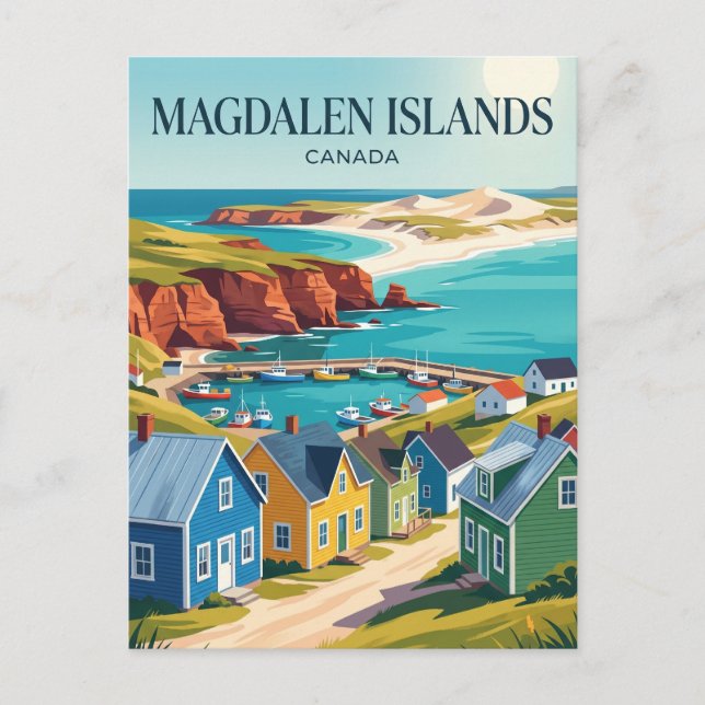 Magdalen Islands Canada Postcard (Front)
