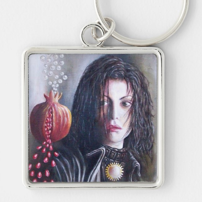MAGDALENE AND POMEGRANATE KEY RING (Front)