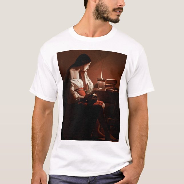 Magdalene with the Smoking Flame, La Tour T-Shirt (Front)