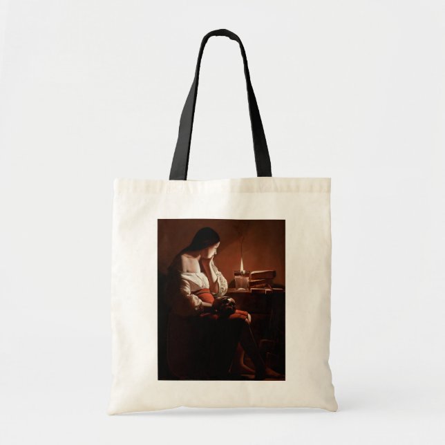 Magdalene with the Smoking Flame, La Tour Tote Bag (Front)