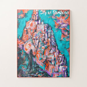 Mage & The City of Shadows Fantasy Art Jigsaw Puzzle