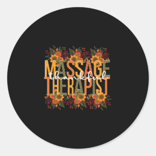 Mage Therapist Thanksgiving Mage Therapy Classic Round Sticker