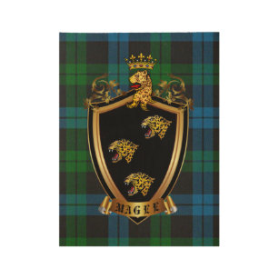 arms coat magee poster wood zazzle posters