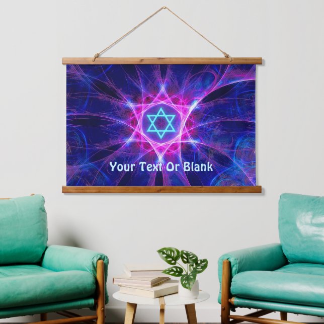 Magen Bet Fractal Hanging Tapestry (Living Room)