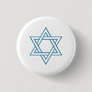 Magen David 3 Cm Round Badge
