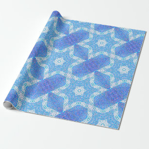 Magen David and Willow Leaf Wrapping Paper