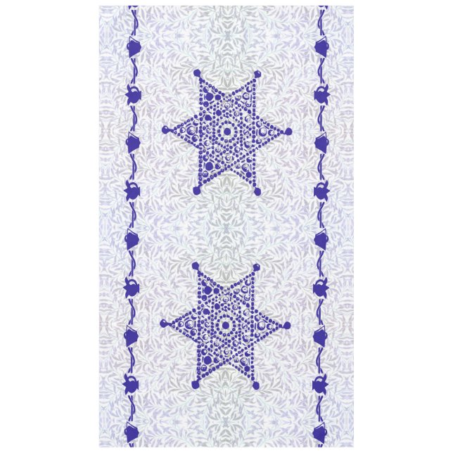 Magen David ~ Bell and Pomegranate Tablecloth (Front)