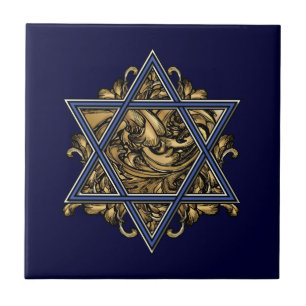 Magen David Gold Tile