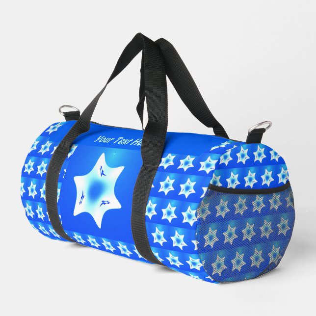Magen Lavan (White Star) Duffle Bag (Right Corner)