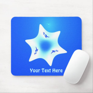 Magen Lavan (White Star) Mouse Pad