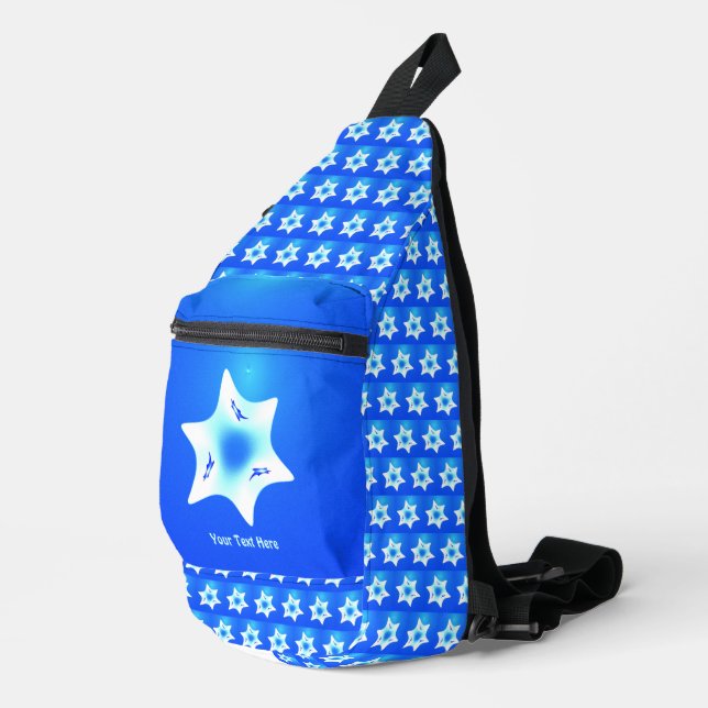 Magen Lavan (White Star) Sling Bag (Right Corner)