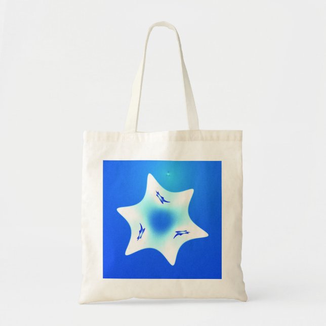 Magen Lavan (White Star) Tote Bag (Front)