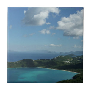 Magens Bay, St. Thomas Beautiful Island Scene Ceramic Tile