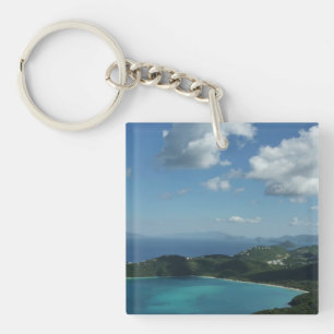 Magens Bay, St. Thomas Beautiful Island Scene Key Ring