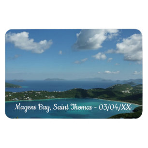 Magens Bay, St. Thomas Beautiful Island Scene Magnet