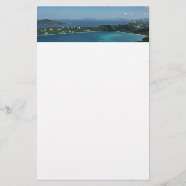 Magens Bay, St. Thomas Beautiful Island Scene Stationery (Front)