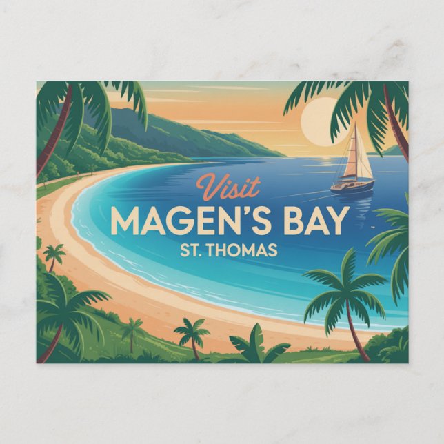 Magen's Bay, St. Thomas Postcard (Front)